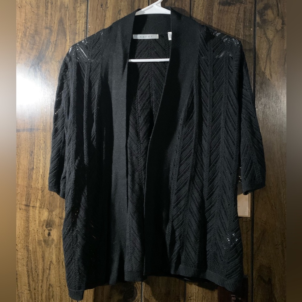 Black spring sweater